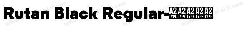 Rutan Black Regular字体转换